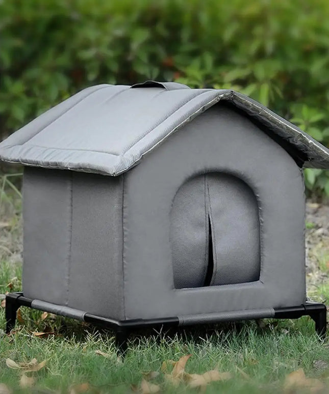 屋外用キャットハウス 断熱 暖かいシェルター 野良猫用シェルター 冬用 ペット用品 納屋 庭 パティオ 保護 ペットベッド