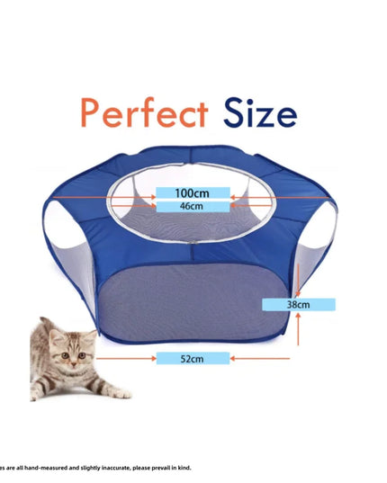 Portable Small Pet Cage Transparent Hedgehog Cage Tent Pet Playpen Open Folding Yard Fence For Dog Hamster Rabbit Guinea Pig