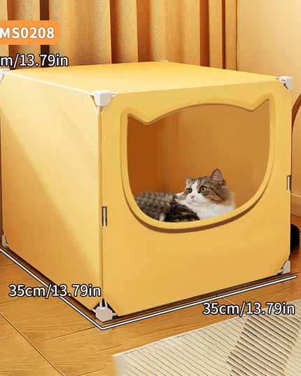 Cat Nest for All Seasons, Semi-Enclosed, Safe, Large Cat Nest Room, Cool and Cool in Summer