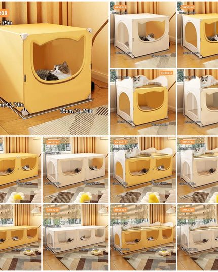 Cat Nest for All Seasons, Semi-Enclosed, Safe, Large Cat Nest Room, Cool and Cool in Summer