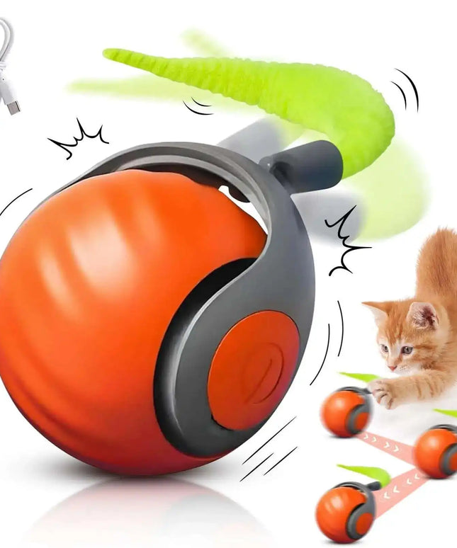 Speedy Tail 2.0 Smart Interactive Cat Toy Automatic Moving Balls for Cats And Dogs Touch Motion Rolling Toy Ball for Pet Gift.