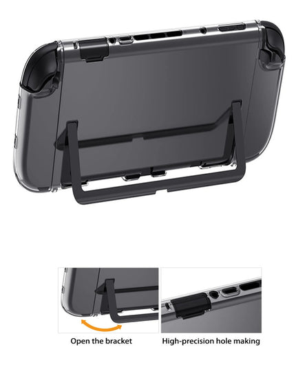 ドッキング可能なカバー 透明保護ケース Nintendo Switch 2対応、Joy-Con用TPUカバー2枚、傷防止