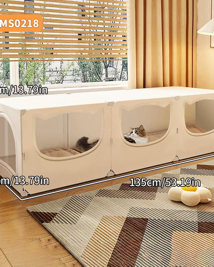 Cat Nest for All Seasons, Semi-Enclosed, Safe, Large Cat Nest Room, Cool and Cool in Summer