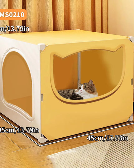 Cat Nest for All Seasons, Semi-Enclosed, Safe, Large Cat Nest Room, Cool and Cool in Summer