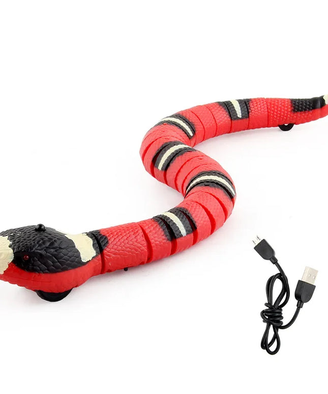 Pet Cat Toys Interactive Smart Sensing Snake TeaseToys Automatic Sensing Intelligent Obstacle Avoidance Indoor Play Cat Supplies