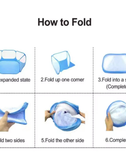 Portable Small Pet Cage Transparent Hedgehog Cage Tent Pet Playpen Open Folding Yard Fence For Dog Hamster Rabbit Guinea Pig