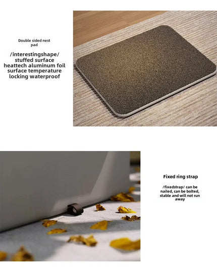 キャットハウス 防水 屋外 冬 暖かい ペット洞窟 睡眠ベッド テント 折りたたみ式 小型犬 子犬用品 ユニバーサル 四季対応