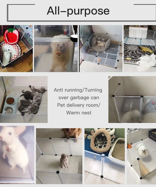 ベビーサークル DIY 小型ペット用 自由に組み合わせられる 折りたたみ式 犬ケージ 庭用フェンス 犬 猫 子猫 ウサギ モルモット ウサギ ハリネズミ用