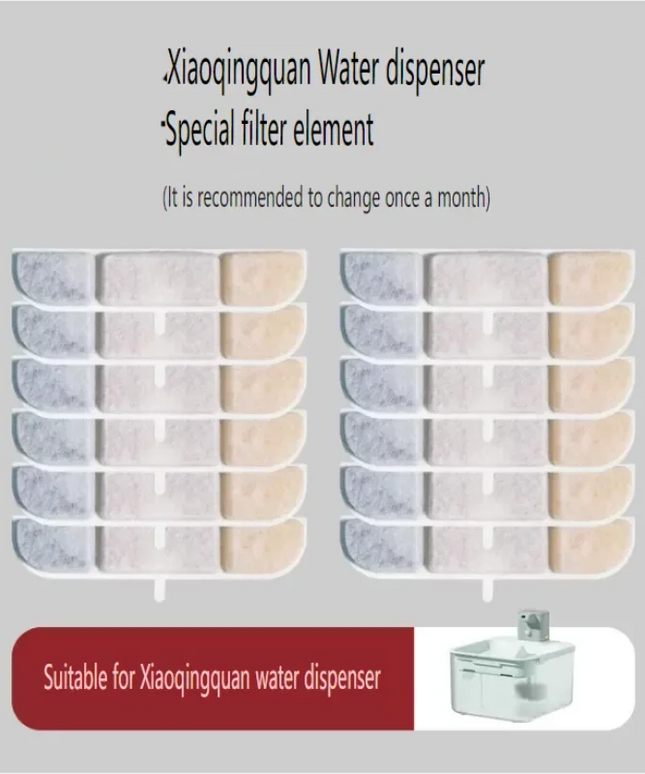 6/12PCS Pet Wireless Automatic Circulation Smart Drinking Fountain Filter Cartridge Suitable for Cat Drinking Fountain WFP6