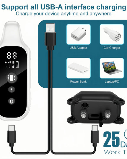 800m Digital Dog Training Collar Waterproof Rechargeable Remote Control Pet with LCD Display for All Size Shock Vibration Sound