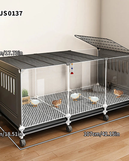 鶏小屋 家庭用大型飼育ケージ 鶏小屋 鶏小屋 自動洗浄 アヒルケージ 金網 バルコニー 屋外 養鶏ケージ