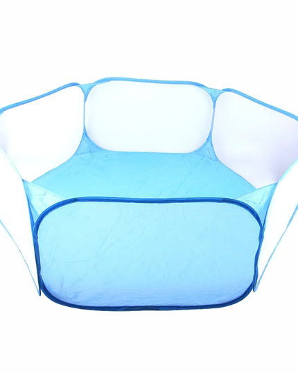 Portable Small Pet Cage Transparent Hedgehog Cage Tent Pet Playpen Open Folding Yard Fence For Dog Hamster Rabbit Guinea Pig