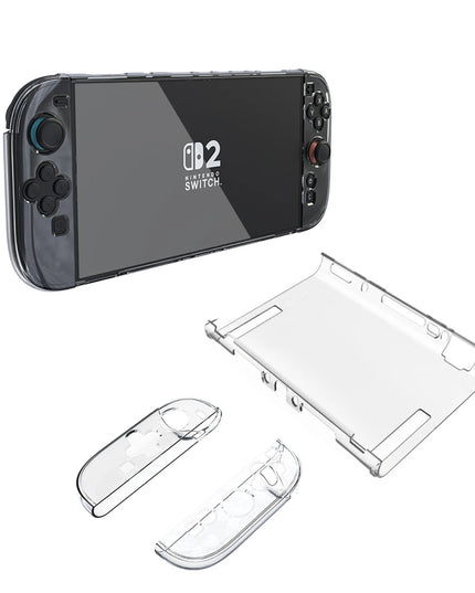 ドッキング可能なカバー 透明保護ケース Nintendo Switch 2対応、Joy-Con用TPUカバー2枚、傷防止