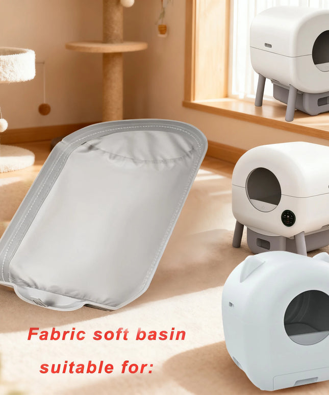 Automatic Cat Litter Box Replace Accessories Soft Fabric Liner  Smart Cat Litter Box Accessories Soft Mat Removable Liner