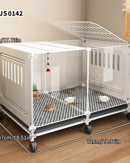 鶏小屋 家庭用大型飼育ケージ 鶏小屋 鶏小屋 自動洗浄 アヒルケージ 金網 バルコニー 屋外 養鶏ケージ