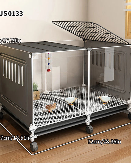 鶏小屋 家庭用大型飼育ケージ 鶏小屋 鶏小屋 自動洗浄 アヒルケージ 金網 バルコニー 屋外 養鶏ケージ