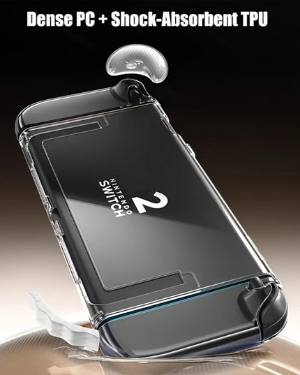 ドッキング可能なカバー 透明保護ケース Nintendo Switch 2対応、Joy-Con用TPUカバー2枚、傷防止