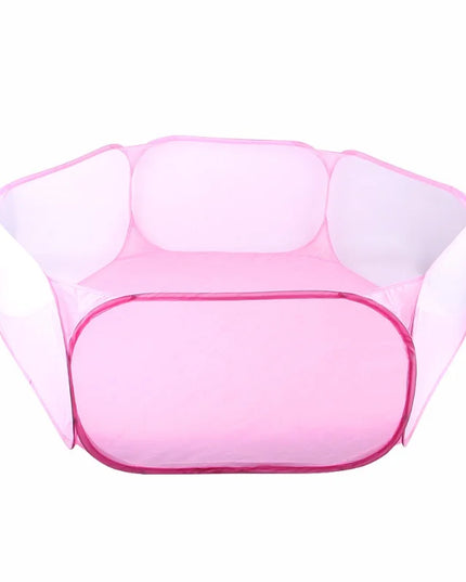 Portable Small Pet Cage Transparent Hedgehog Cage Tent Pet Playpen Open Folding Yard Fence For Dog Hamster Rabbit Guinea Pig