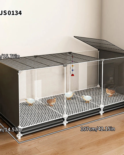 鶏小屋 家庭用大型飼育ケージ 鶏小屋 鶏小屋 自動洗浄 アヒルケージ 金網 バルコニー 屋外 養鶏ケージ