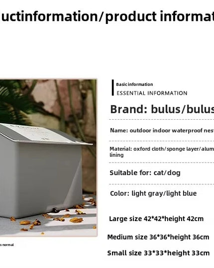キャットハウス 防水 屋外 冬 暖かい ペット洞窟 睡眠ベッド テント 折りたたみ式 小型犬 子犬用品 ユニバーサル 四季対応