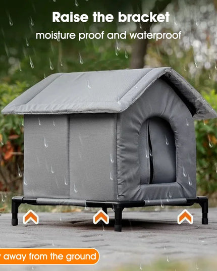 Stray Cats Shelter Winter Pet Furniture Oxford Cloth Weatherproof Cat House Stray Cat Dog Rescue Supplies Indoor And Outdoor Use