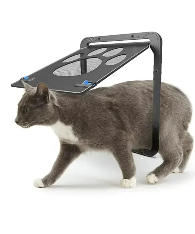 Pet Gate Cat Door Safe Lockable Magnetic Screen Outdoor Dogs Cats Window House Enter Freely Fashion Pretty Garden Easy Install