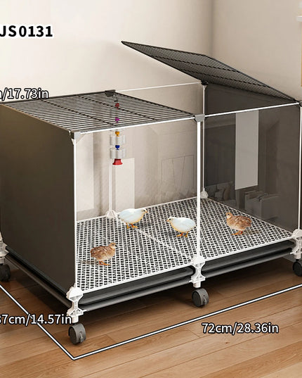 鶏小屋 家庭用大型飼育ケージ 鶏小屋 鶏小屋 自動洗浄 アヒルケージ 金網 バルコニー 屋外 養鶏ケージ