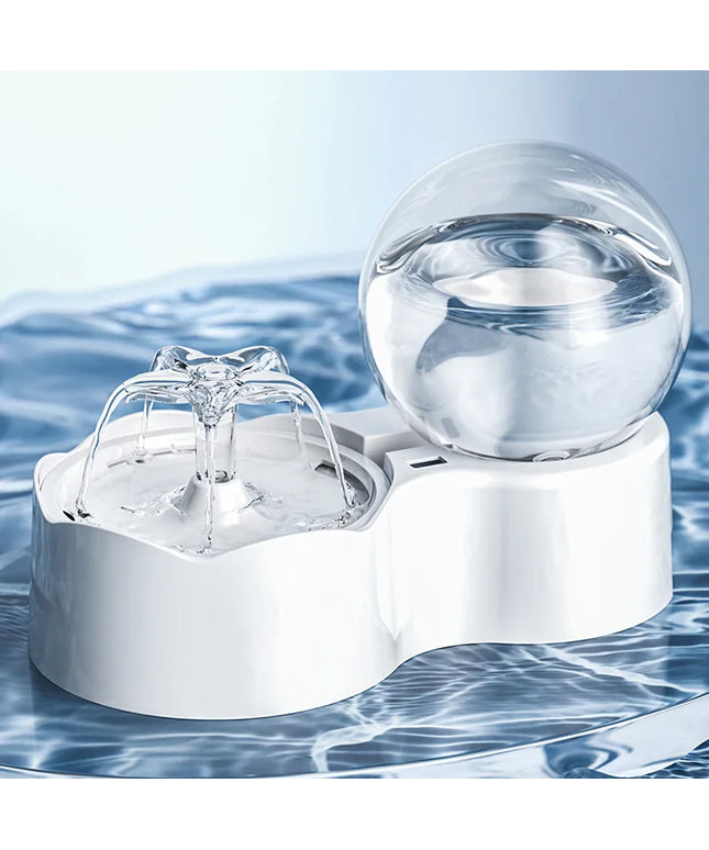 ZYFeeder Pet Automatic Gravity Water Feeder Transparent Visual Gravity Water For Cats or Dogs Induction Water Dispenser Smart