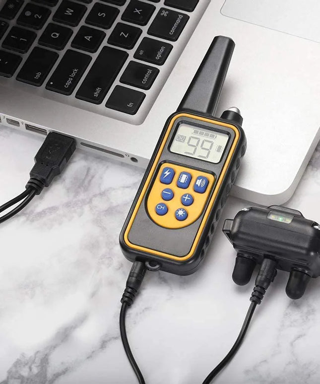 Electric Pet Dog Training Collar Shock Training Collar Electronic Remote Control Waterproof Rechargeable