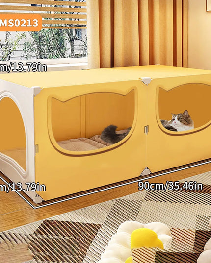 Cat Nest for All Seasons, Semi-Enclosed, Safe, Large Cat Nest Room, Cool and Cool in Summer