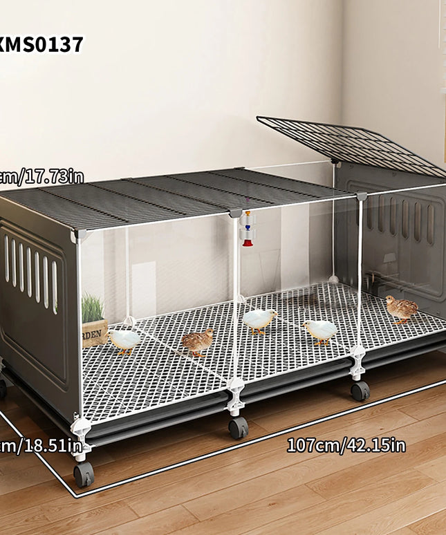 鶏小屋 家庭用大型飼育ケージ 鶏小屋 鶏小屋 自動洗浄 アヒルケージ 金網 バルコニー 屋外 養鶏ケージ
