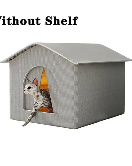 Stray Cats Shelter Winter Pet Furniture Oxford Cloth Weatherproof Cat House Stray Cat Dog Rescue Supplies Indoor And Outdoor Use