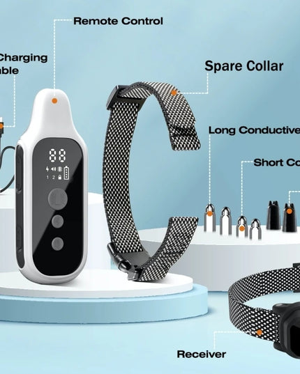 800m Digital Dog Training Collar Waterproof Rechargeable Remote Control Pet with LCD Display for All Size Shock Vibration Sound